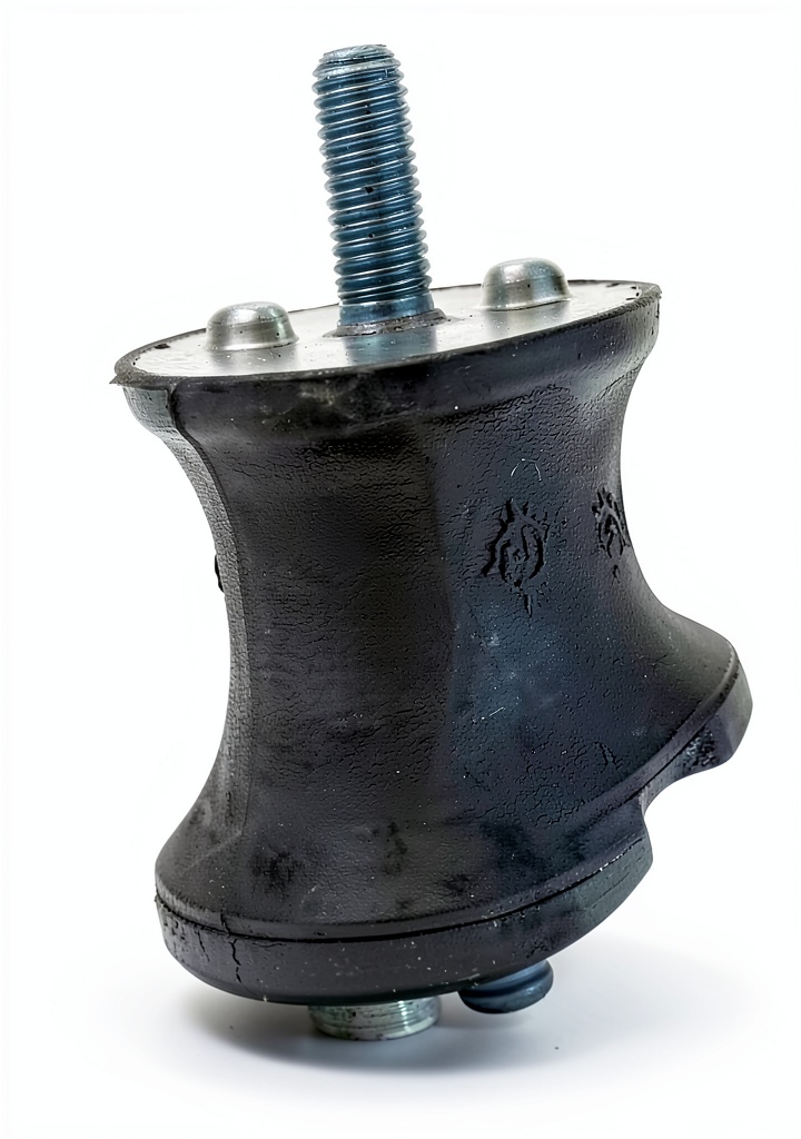 TRQ transmission mount set installed in a vehicle engine bay