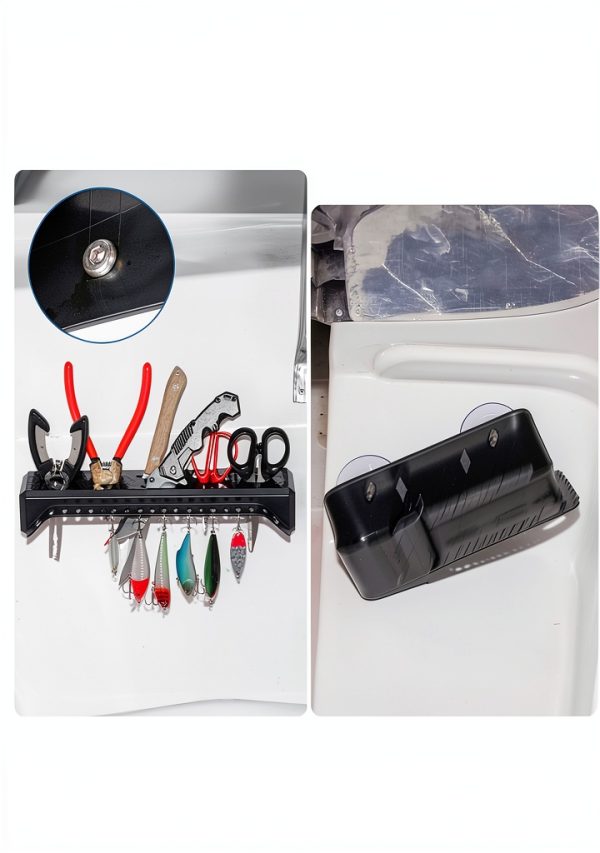 Kemimoto Fishing Tool Holder ABS Plastic Boat Cabin Storage-3