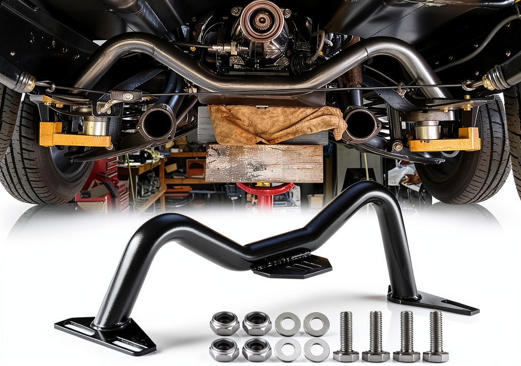 Installing ISINSWIFT transmission crossmember on a classic Chevrolet truck