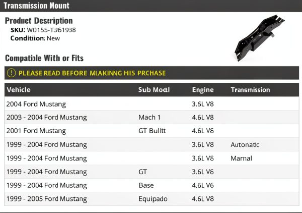 Transmission Mount Marketplace Steel Design-0