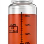 8.8oz/260ml Wide Mouth Plastic Bottles with Airtight Lids, Graduated Food Grade Leak Proof PP Containers Jars for Water Sample Lab Reagent Liquid Medicine Storage (Transparent, 2 Pcs)-0