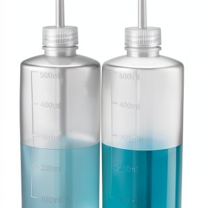 Valchoose 2Pack 500ml Squeeze Bottle 16.9oz, No Spill Wash Bottles Large with Handy Measurement Lines, Wash Bottles Squeeze Spout Flowing Well-0