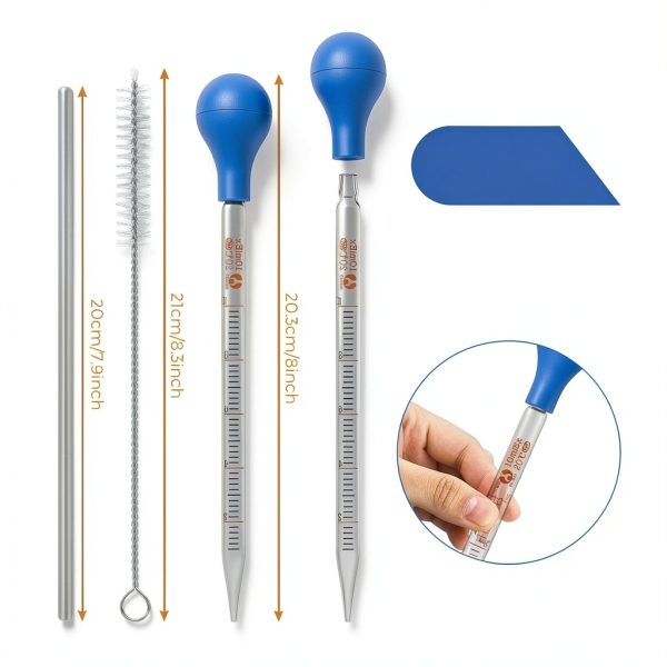 Glass Droppers Pipettes Weewooday 16pcs Blue 10ml Lab Dropper Caps-1