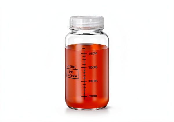 8.8oz/260ml Wide Mouth Plastic Bottles with Airtight Lids, Graduated Food Grade Leak Proof PP Containers Jars for Water Sample Lab Reagent Liquid Medicine Storage (Transparent, 2 Pcs)-2