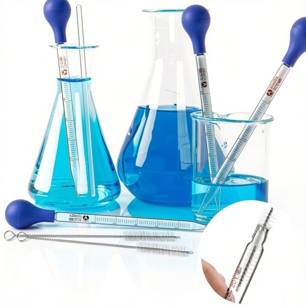 Glass Droppers Pipettes Weewooday 16pcs Blue 10ml Lab Dropper Caps-3