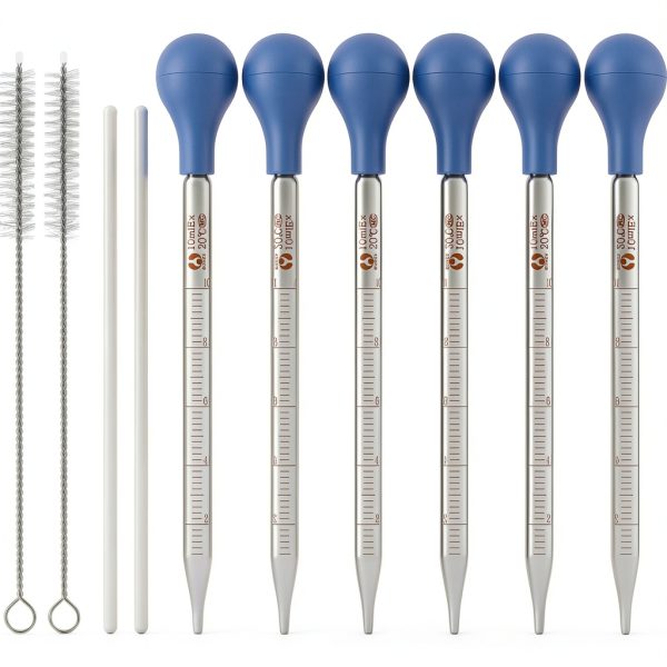 Glass Droppers Pipettes Weewooday 16pcs Blue 10ml Lab Dropper Caps-0